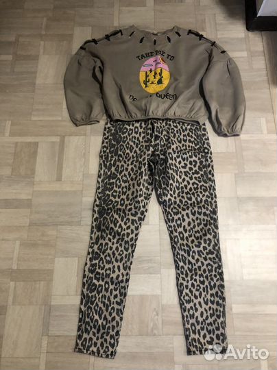 Костюм толстовка и джинсы