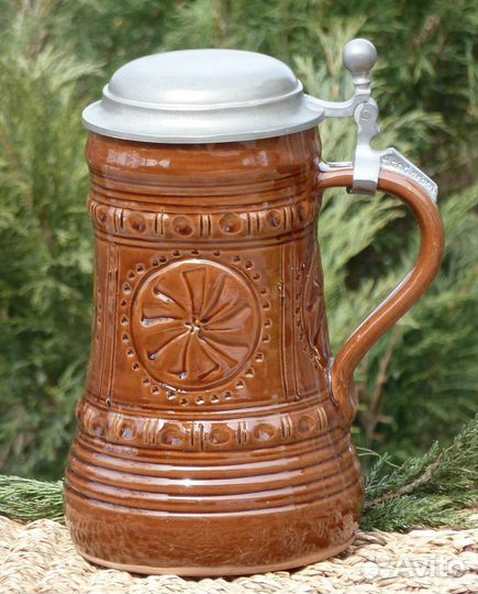 Немецкая пивная кружка 1,4 литра. Винтаж