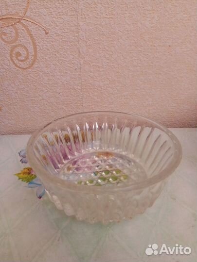 Салатники, конфетницы хрусталь, цветное стекло