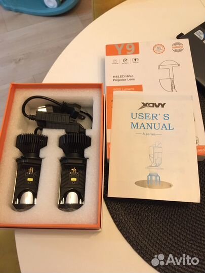 Светодиодные лампы led h4 с линзой