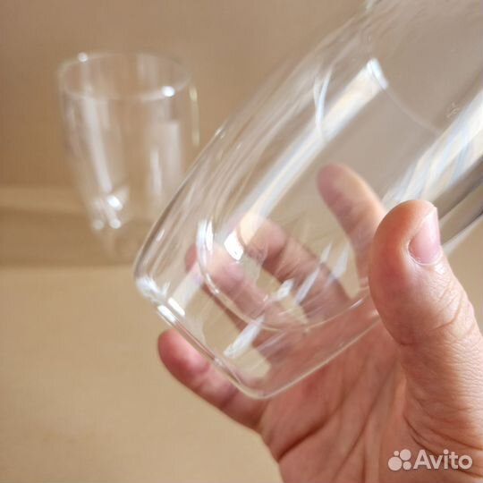 Стаканы с двойными стенками 450мл, 2шт