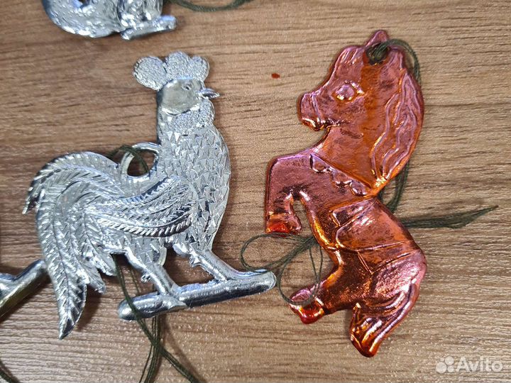 Елочные игрушки СССР картонаж