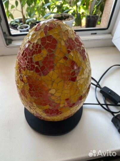 Светильник настольный, ночник мозаика
