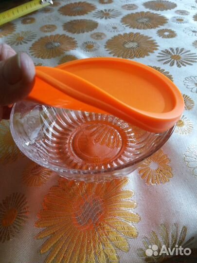 Вазочка для варенья, меда с силиконовой крышкой