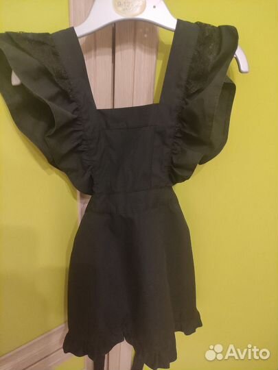 Школьный фартук черный