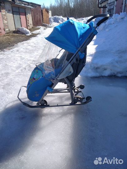 Детские санки коляска бу