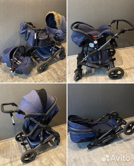 Коляска универсальная 3 в 1 Luxmom 555