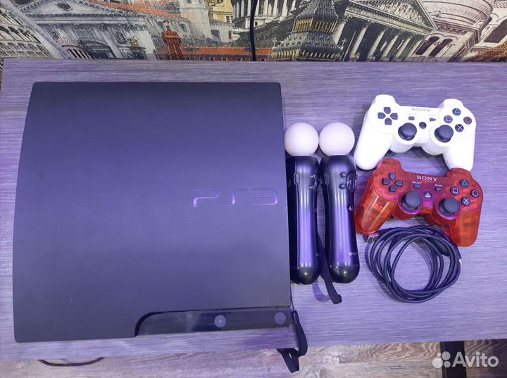 Sony PlayStation 3 slim прошитая 160gb