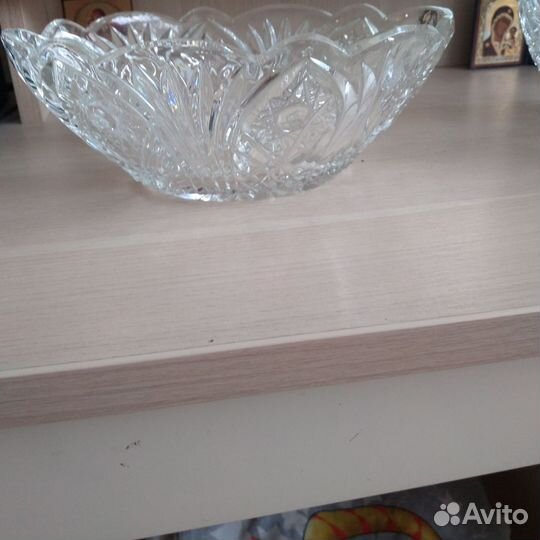 Салатник хрустальный