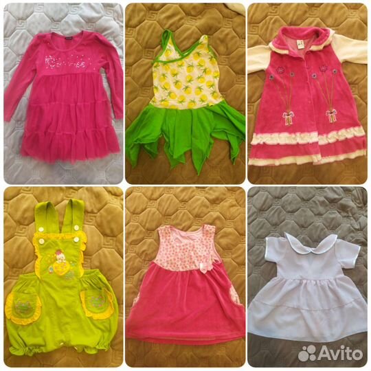 Детские вещи пакетом для девочек р-р 74 86