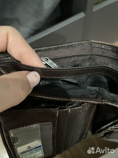 Кошелек мужской кожаный