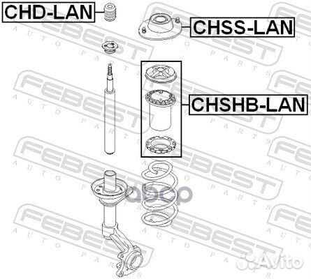 Опора амортизатора chevrolet lanos (T100) 1997