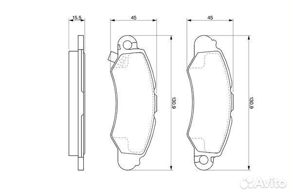 Колодки тормозные suzuki Swift передние (4шт.)