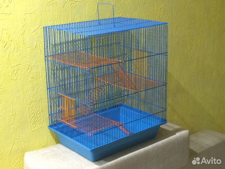 Большая четырехэтажная клетка Premium для животных