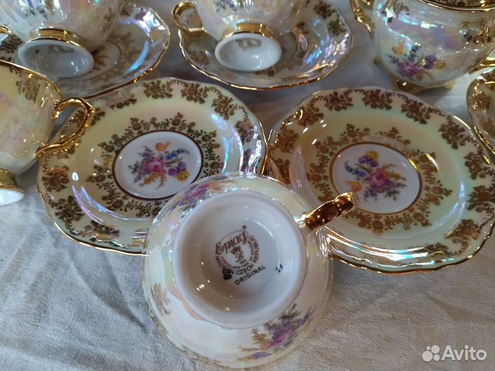 Сервиз чайный Чехия Букет новый