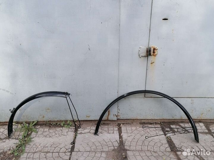 Крылья для велосипеда металлические. С рамы 29