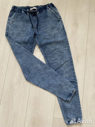Джоггеры джинсовые