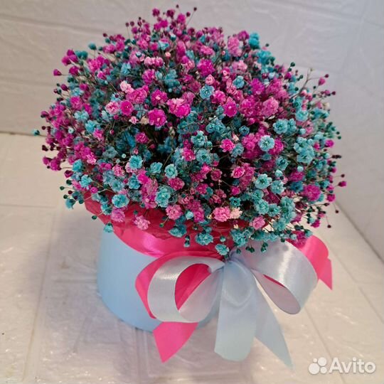 Гипсофила в шляпной коробке