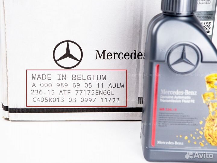 Масло Mercedes 236.15 Бельгия 1л MB Для АКПП Ртл