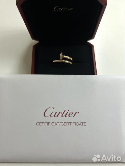 Кольцо Cartier juste un clou