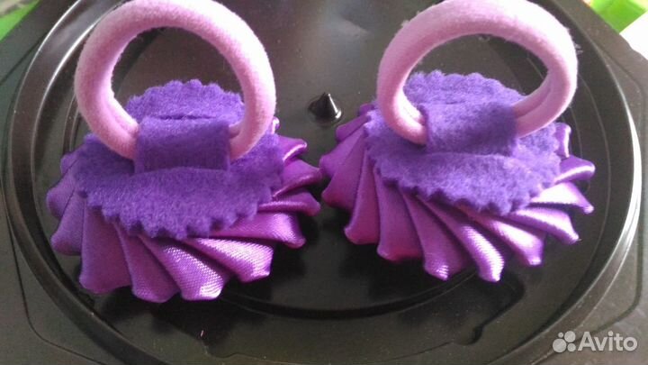 Резинки для волос в технике Канзаши