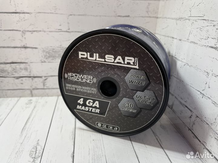 Силовой кабель Pulsar Master 4ga blue (30m)