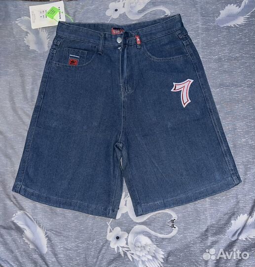 Джинсовые шорты jnco sk8 y2k