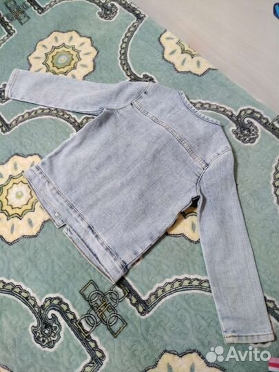 Джинсовые жакет, шорты и сарафан на 4-6 лет