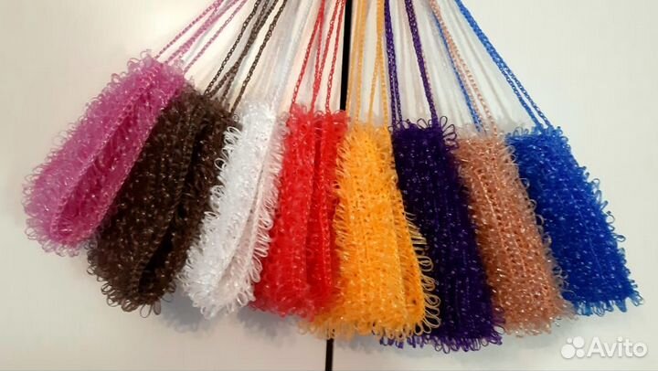 Мочалки ручной вязки