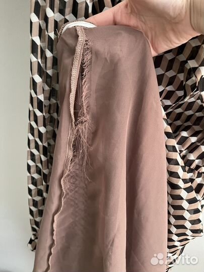 Шифоновое платье 46