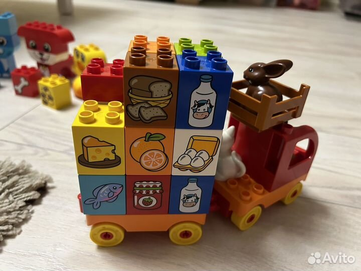 Lego duplo грузовик с прицепом