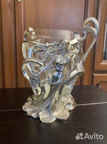 Ваза хрустальная Linea Argenti Италия