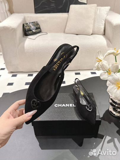 Женские туфли chanel Slingback