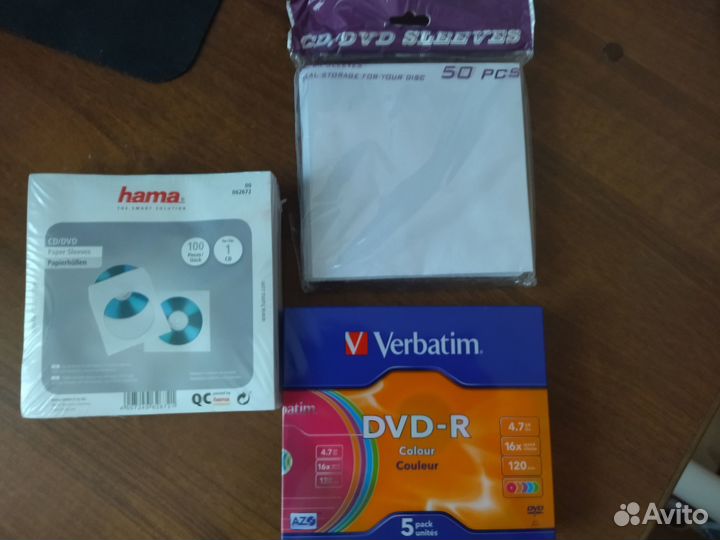 Диски DVD-R verbatim + конверты