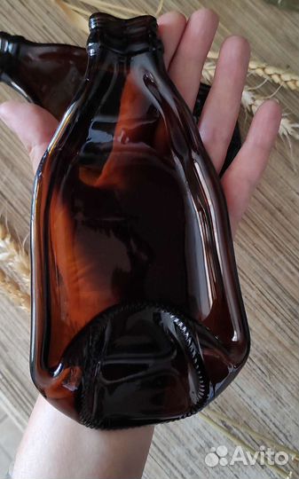 Набор тарелок бутылок (2 шт стекло)