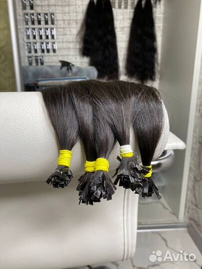 Волосы для наращивания черные