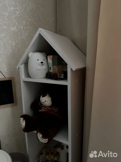 Детский стеллаж домик для игрушек
