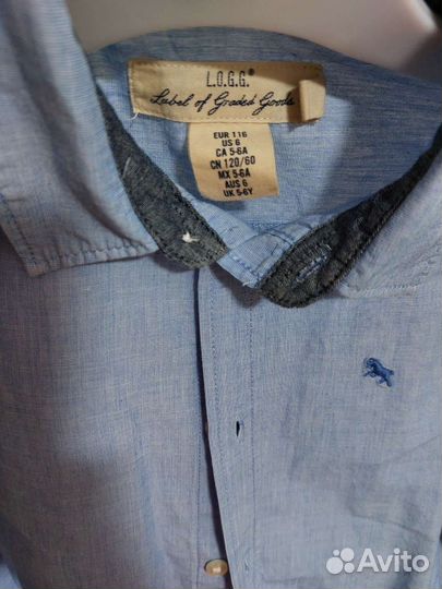 Рубашка hm для мальчика 116