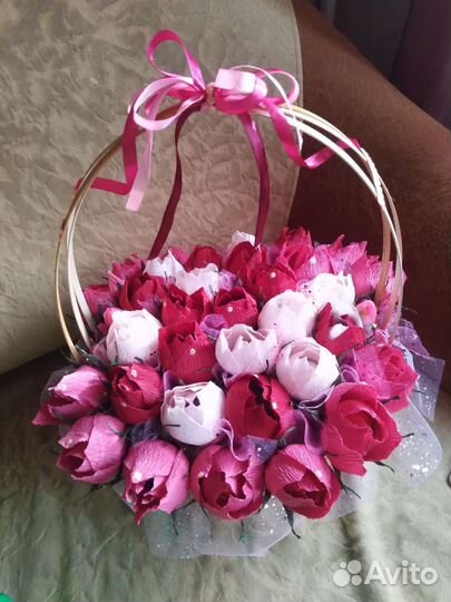 Цветы с конфетами подарки