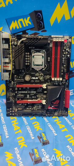 Топовая материнская плата s1150 Asus Maximus VI