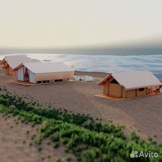 Каркасный тент для глэмпинга 