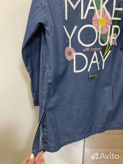 Джинсовая рубашка на девочку