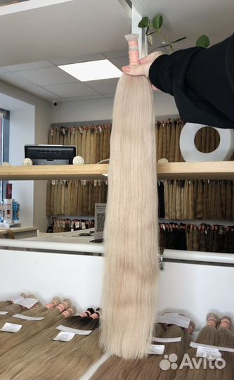 Волосы для наращивания блонд