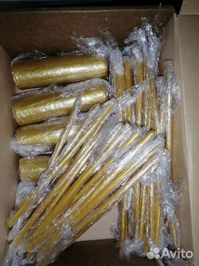 Свечи пеньковые (золото), часовые и получасовые)