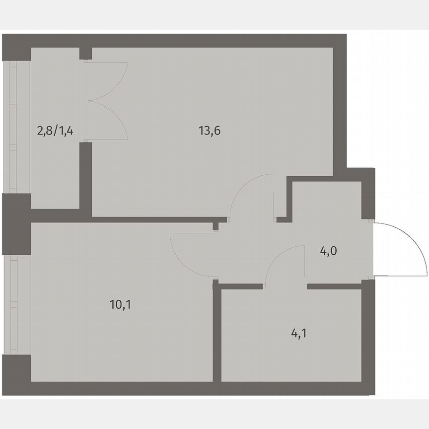 1-к. квартира, 33,2 м², 3/11 эт.