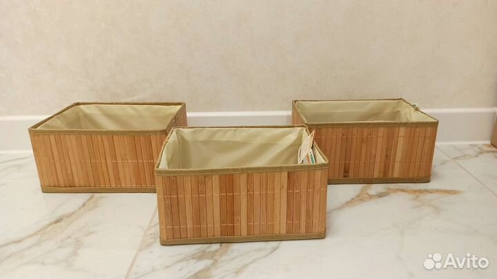 Новые коробки для хранения (3 штуки)