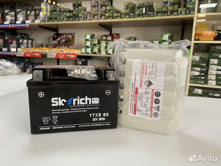 Аккумулятор skyrich YTX9-BS