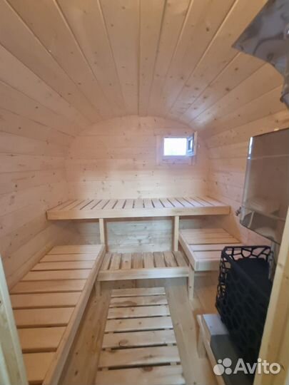 Баня бочка квадро