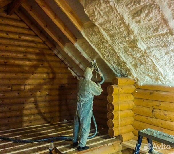 Утепление пенополиуретаном потолка дома