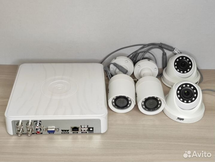 Комплект видеонаблюдения с установкой